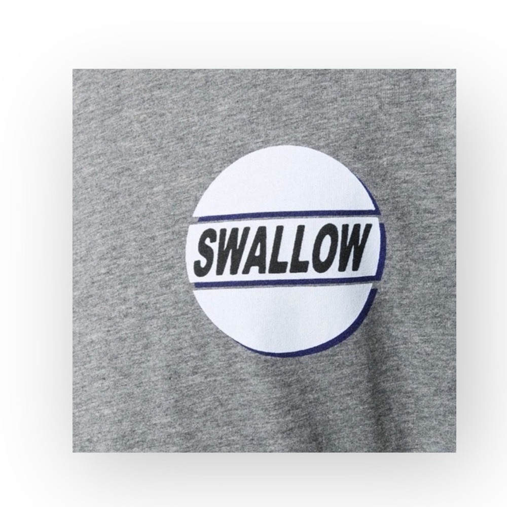 new McQ • Alexander McQueen ★ Swallow Graphic Tee T Shirt ★ Heather Grey ★ Large - Picture 9 of 17
